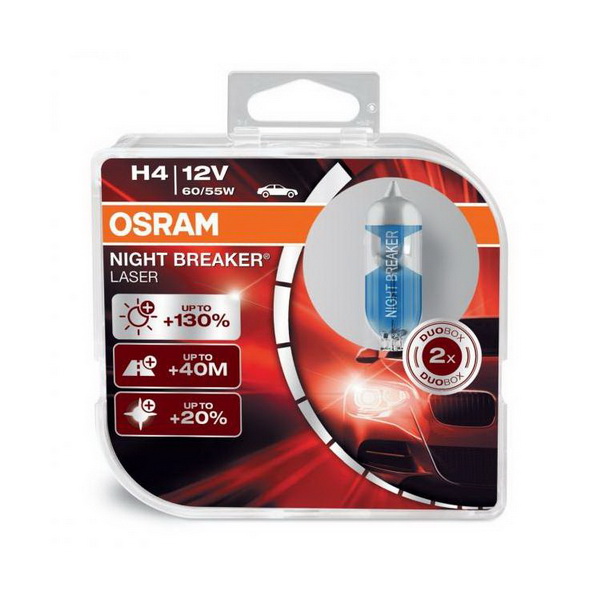 OSRAM H4 130%(60/55W)/64193 NBL NIGHTBREAKER LASER