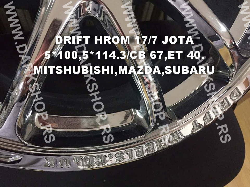 17 ALUFELNE DRIFT/HROM 7JOTA,5*100/5*114.3