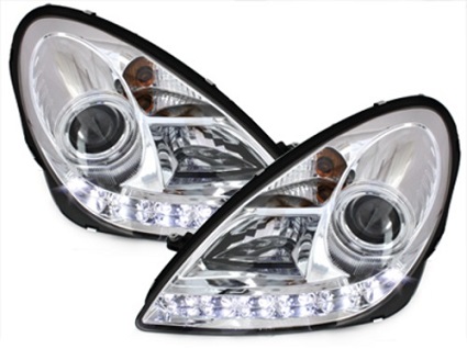 Devil Eye farovi Mercedes SLK class R171 Hrom 04-11 + MOTOR