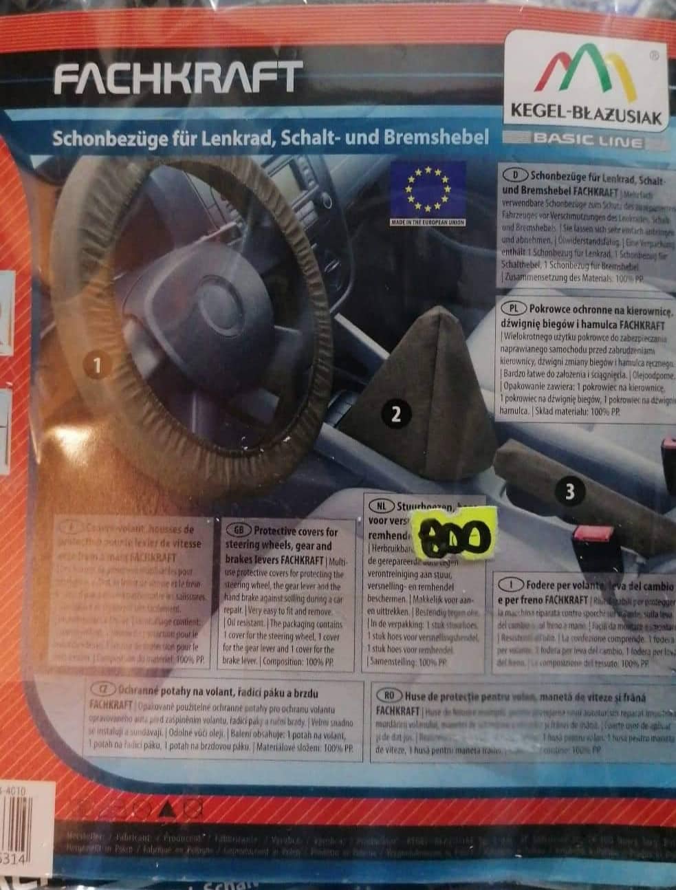 Zastita za volan,menjač,rucnu/3 dela...