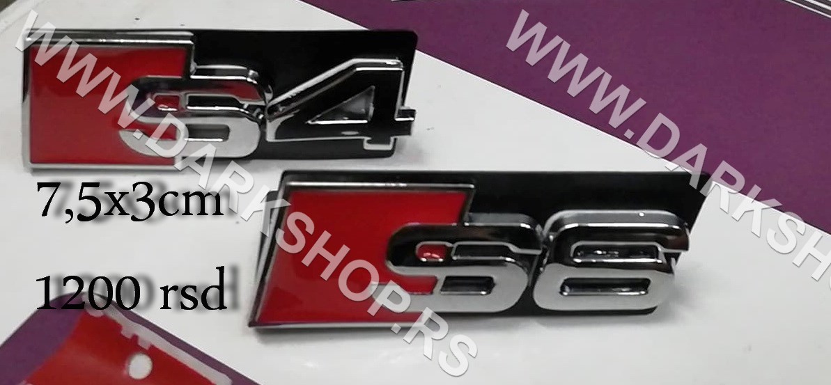 natpis audi  s,s4,s6