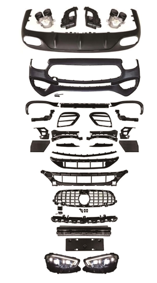 Body kit W213 za Mercedes Benz E53 coupe stari na novi
